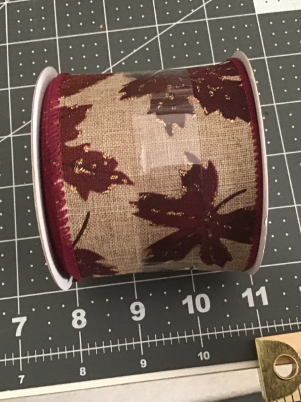 Fall Craft Wired Ribbon Partial Rolls - Picture 3 of 3
